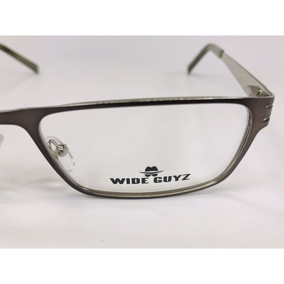 New Wide Guyz Pewter BOSS Eyeglasses 58mm for The Stylish Large Man - Picture 9 of 12